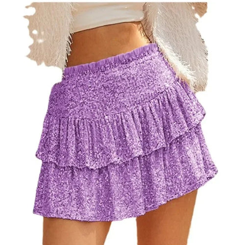 African high waist sequin mini skirt by MANDOTOS INTERNATIONAL, featuring vibrant dashiki design and summer-ready style.