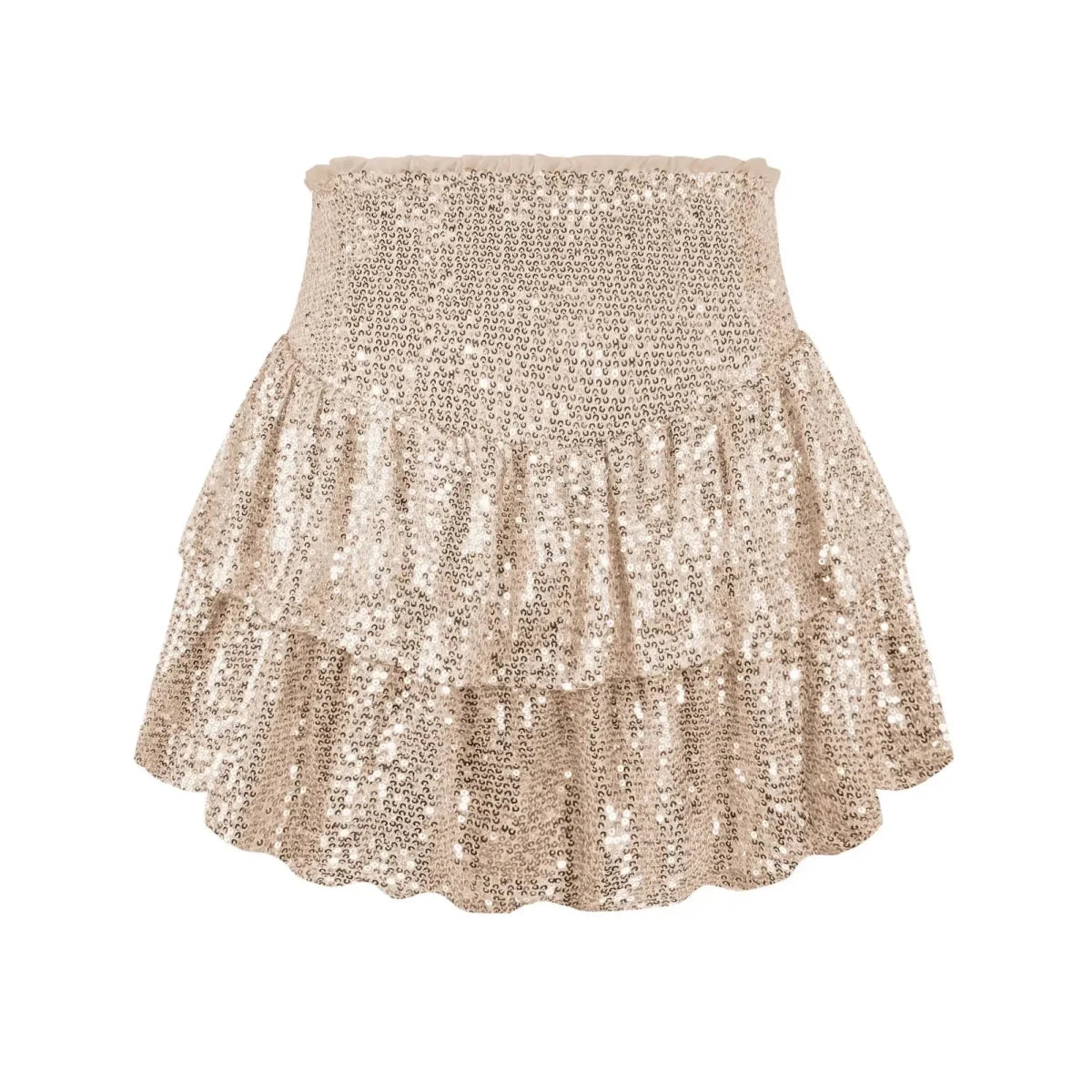 Sexy African High Waist Sequin Mini Skirts - Dashiki Summer Clothes for Women - MANDOTOS INTERNATIONAL
