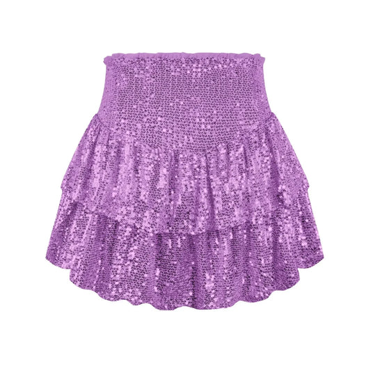 African high waist sequin mini skirt by MANDOTOS INTERNATIONAL, featuring vibrant dashiki-inspired design and shimmering embellishments.