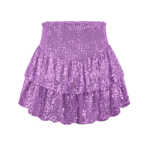 African high waist sequin mini skirt by MANDOTOS INTERNATIONAL, featuring vibrant dashiki print and shimmering gold sequins for summer wear.