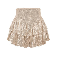 Sexy African High Waist Sequin Mini Skirts - Dashiki Summer Clothes for Women - MANDOTOS INTERNATIONAL