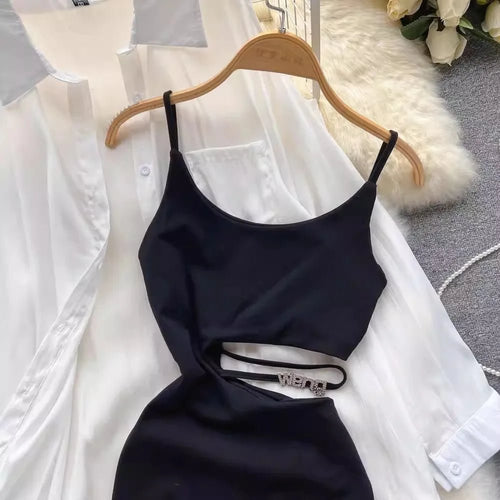 Mandotos International sexy split design sunscreen dress set for women, featuring a stylish, lightweight, and comfortable summer outfit.