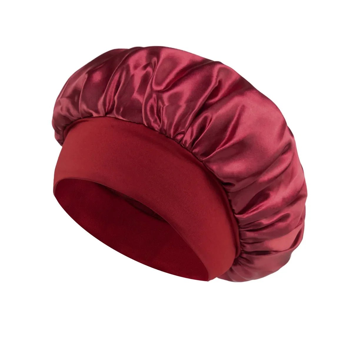 Silk Wide-brimmed Bonnet for Sleeping Hair Care - Women Satin - MANDOTOS INTERNATIONAL