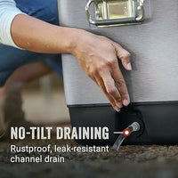 Stainless Steel Cooler Box - Portable Travel Party Camping Ice Bucket - MANDOTOS INTERNATIONAL