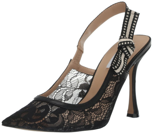 Steve Madden BRI Black Lace Stiletto 6.5 - MANDOTOS INTERNATIONAL