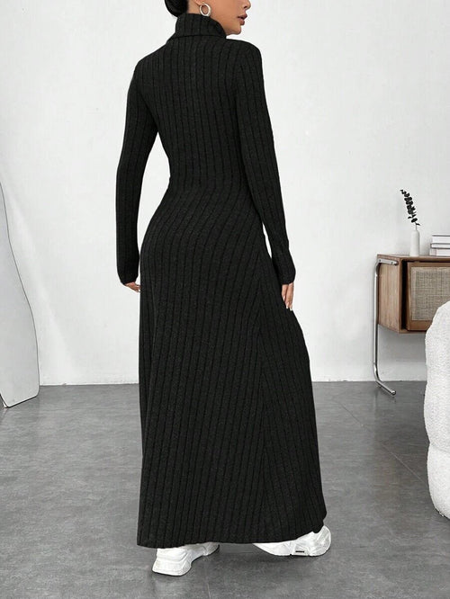 Stylish High Collar Dress - Winter Fashion Collection - MANDOTOS INTERNATIONAL