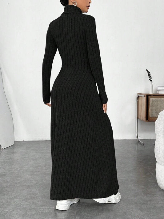 Stylish High Collar Dress - Winter Fashion Collection - MANDOTOS INTERNATIONAL