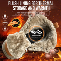 Mandotos International men's stylish winter steel toe work boots, waterproof and rugged safety shoes with durable construction.