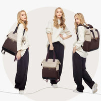 Super Lightweight Women's Travel Laptop Backpack with Curved Shoulder Straps - MANDOTOS INTERNATIONAL