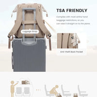 Super Lightweight Women's Travel Laptop Backpack with Curved Shoulder Straps - MANDOTOS INTERNATIONAL