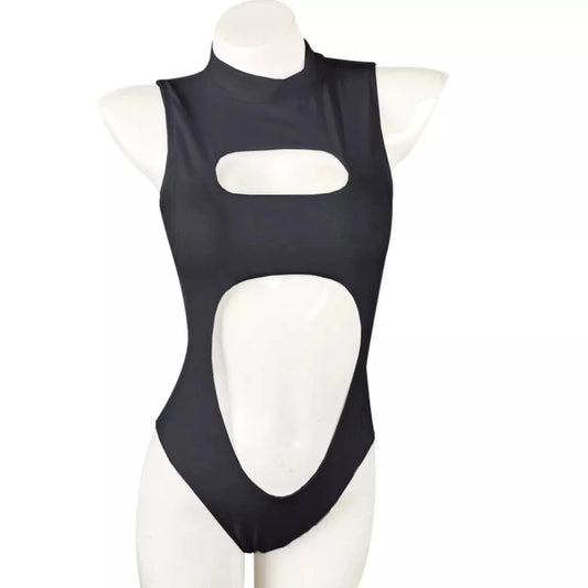 Swimwear One-piece Swimsuit Zipper Neck Monki Swimsuit Front Cutout Sexy Bathing Suit Hollow Out One-Piece Swimwear - MANDOTOS INTERNATIONAL