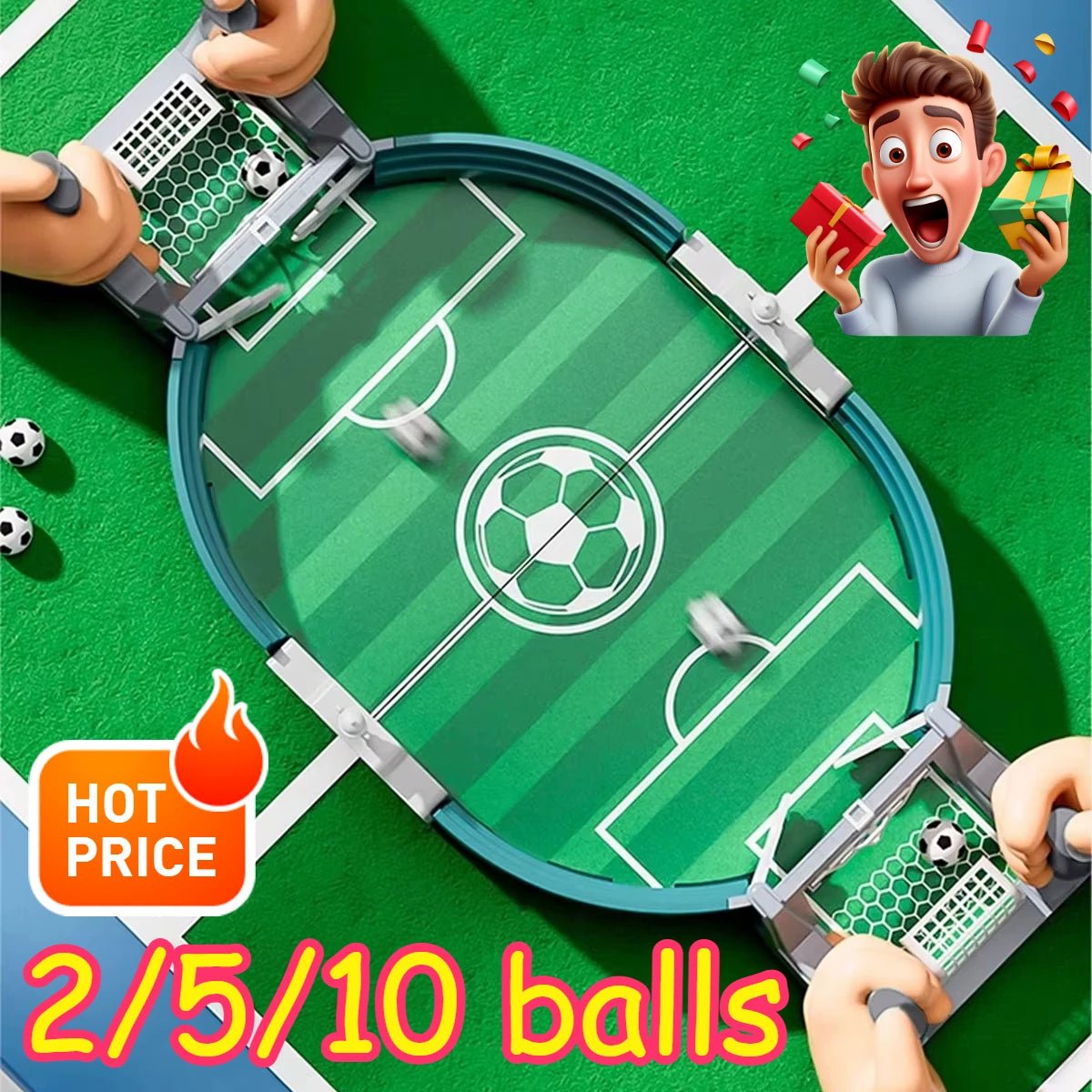 Table Football Game, Two-Person Football Game Table Game, Parent-Child Interactive Puzzle Game Table Football, Tabletop Soccer - Mandotos International