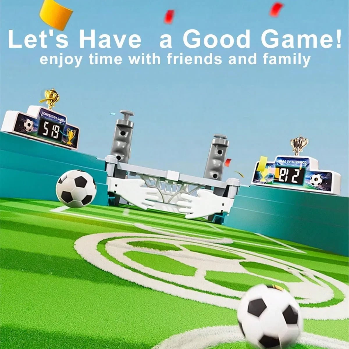 Table Football Game, Two-Person Football Game Table Game, Parent-Child Interactive Puzzle Game Table Football, Tabletop Soccer - Mandotos International