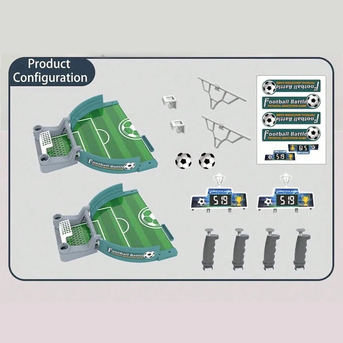 Table Football Game, Two-Person Football Game Table Game, Parent-Child Interactive Puzzle Game Table Football, Tabletop Soccer - Mandotos International