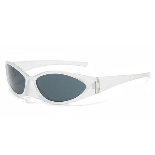Mandotos International trendy Y2K male and female sunglasses with spicy girl eagle mouth design, minimalist style for 2024.