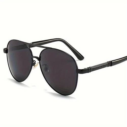 Unisex polarized stylish eyewear from MANDOTOS INTERNATIONAL, suitable for travel and driving, with sleek frame and tinted lenses.
