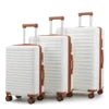 US Warehouse Luxury Lightweight Hard Shell 3 Pieces Travel Suitcases Set 20 24 28 Inch 3-Pieces Travel Suitcase Luggage Set - MANDOTOS INTERNATIONAL