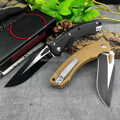 Mandotos International versatile folding hunting knife with a compact design, suitable for daily pocket EDC use.