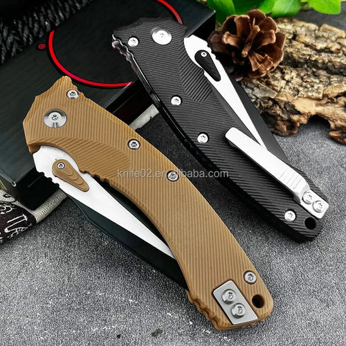 Mandotos International versatile folding hunting knife with a compact design for everyday carry and outdoor use.