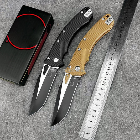 Mandotos International folding hunting knife with portable design, ideal for daily pocket EDC and outdoor activities.