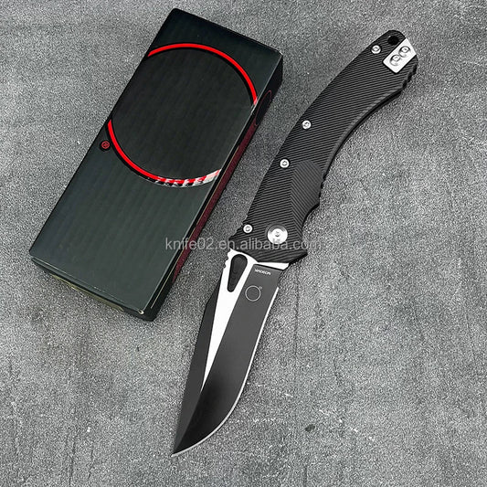 Mandotos International versatile folding hunting knife, portable pocket EDC with sharp blade and ergonomic handle for outdoor use