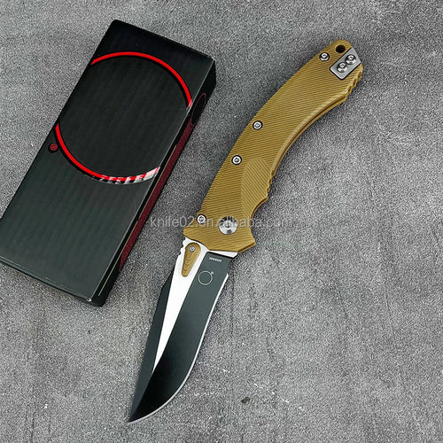 Mandotos International versatile folding hunting knife, portable pocket EDC with a sleek blade and ergonomic handle for daily use.