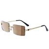 Vintage gradient small square UV400 sunglasses by MANDOTOS INTERNATIONAL with tinted lenses and sleek frame.