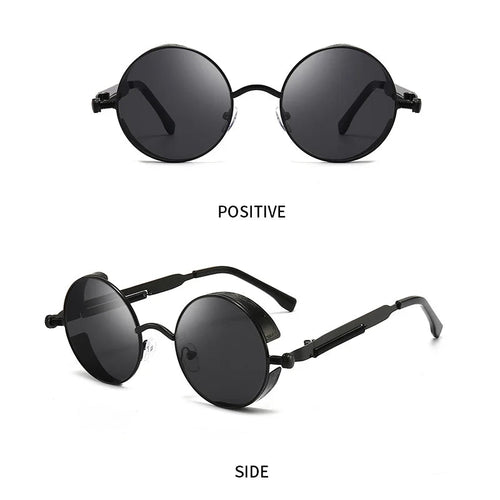Vintage punk street style sunglasses by MANDOTOS INTERNATIONAL, windproof unisex hip-hop eyewear with bold personality design