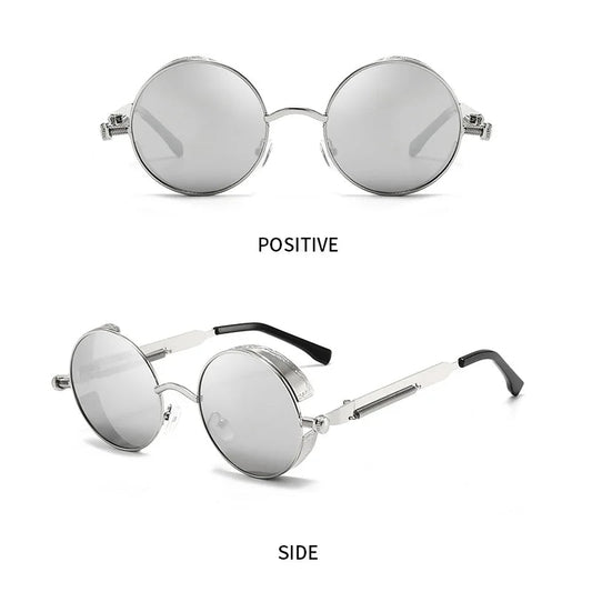 Vintage punk street style sunglasses by MANDOTOS INTERNATIONAL, unisex windproof hip hop eyewear with bold personality design