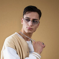 Vintage Rimless Sunglasses - Stylish PC Frames - MANDOTOS INTERNATIONAL