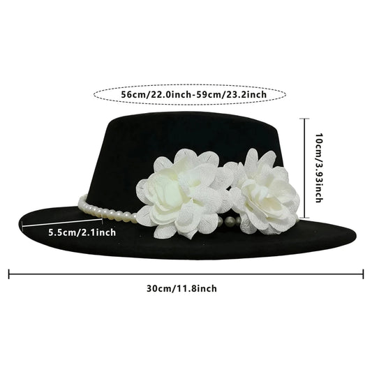 Vintage wool fedora hat with bowknot, elegant derby style for women, perfect for wedding or tea party attire.