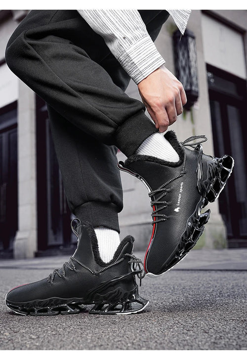 Winter Men's Waterproof Slippers Plush Sneakers - MANDOTOS INTERNATIONAL