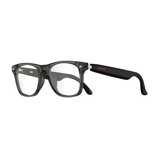 Wireless smart sunglasses with Bluetooth headset by MANDOTOS INTERNATIONAL, sleek design for men and women with integrated audio functionality.