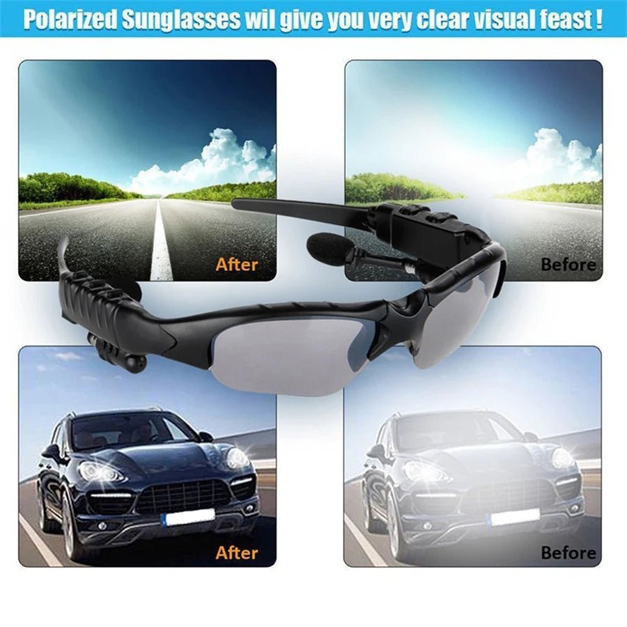 Wireless Stereo Smart Glasses with Mic for Driving and Cycling - MANDOTOS INTERNATIONAL