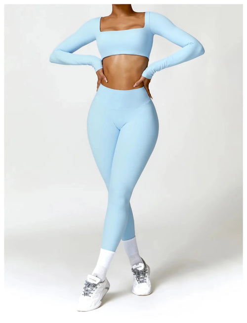 Women's long sleeve fitness T-shirt by MANDOTOS INTERNATIONAL, perfect for gym workouts and push-up exercises.