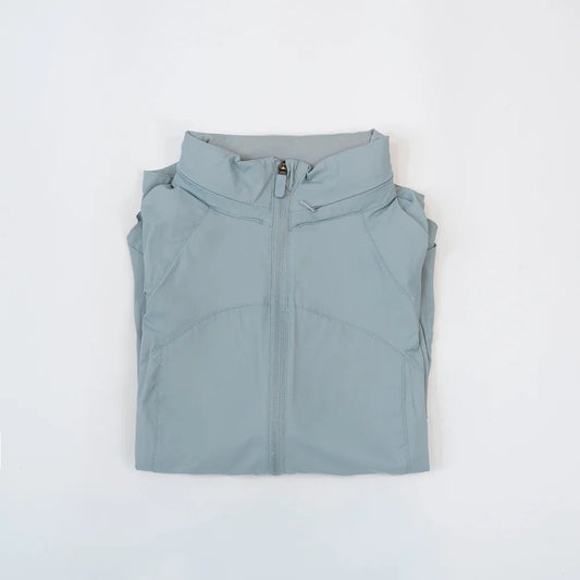 Women's UV-resistant ice silk sports jacket by MANDOTOS INTERNATIONAL, sunshade design perfect for outdoor activities.