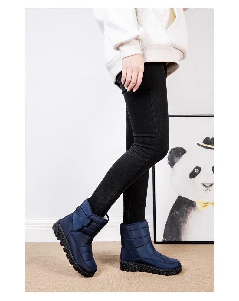 Women's Waterproof Winter Snow Boots | Non Slip Ankle Boots | Warm Platform Shoes - MANDOTOS INTERNATIONAL