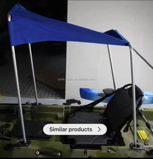 Yonk Pro Angler Sunshade Canopy by MANDOTOS INTERNATIONAL, marine fishing awning with durable fabric and sturdy frame.
