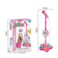 Mandotos Junior Star microphone stand with adjustable height and sturdy base, suitable for young performers and beginners.