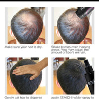 Mandotos Keratin Hair Building Fibers 25g thickening powder for fuller, natural-looking hair with a natural fiber appearance.
