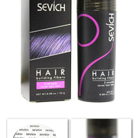 Mandotos Keratin Hair Building Fibers in 25g, hair thickening powder showing dark, natural-looking fibers for fuller hair appearance.