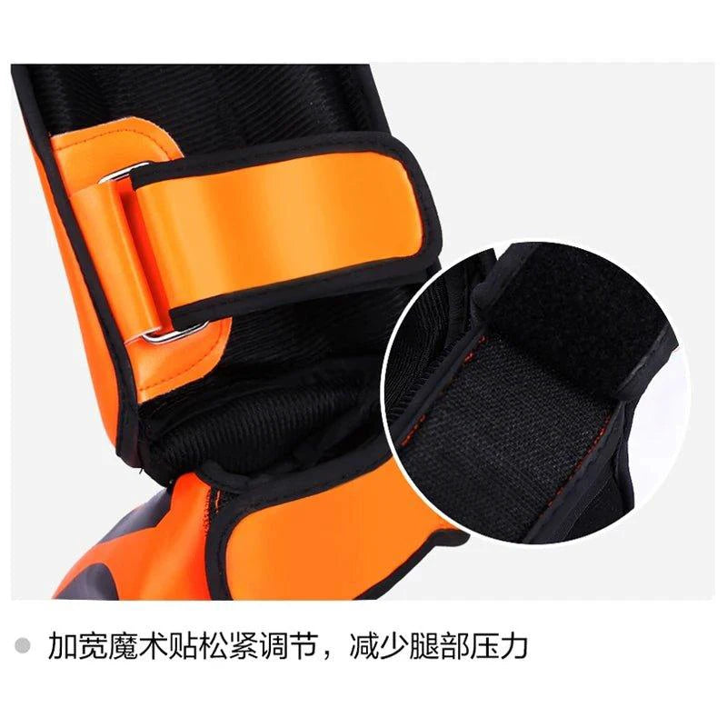 Kickboxing Boxing Shin Guard Pads Muay Thai Martial Arts Sanda Wushu Leg Protector Taekwondo Ankle Guards - MANDOTOS