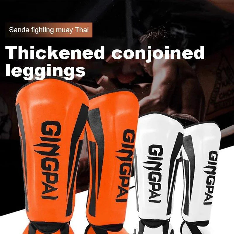 Kickboxing Boxing Shin Guard Pads Muay Thai Martial Arts Sanda Wushu Leg Protector Taekwondo Ankle Guards - MANDOTOS