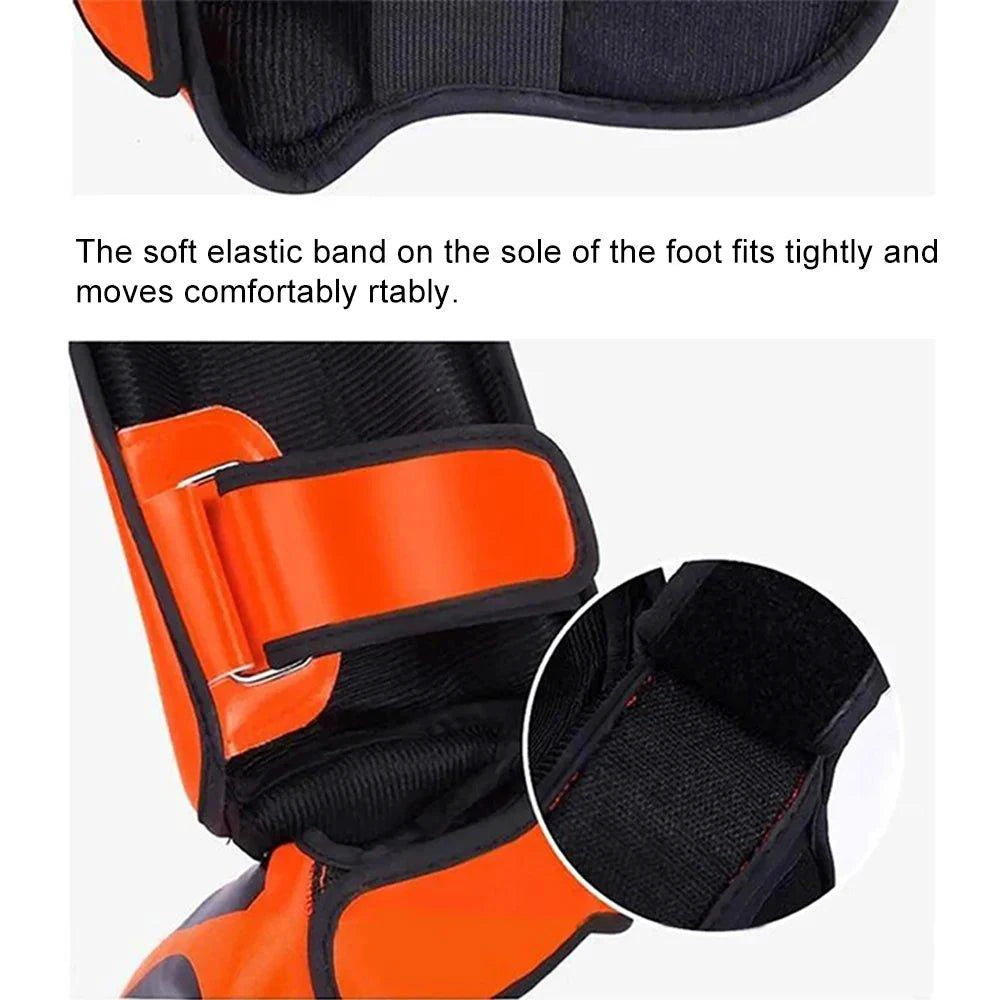 Kickboxing Boxing Shin Guard Pads Muay Thai Martial Arts Sanda Wushu Leg Protector Taekwondo Ankle Guards - MANDOTOS