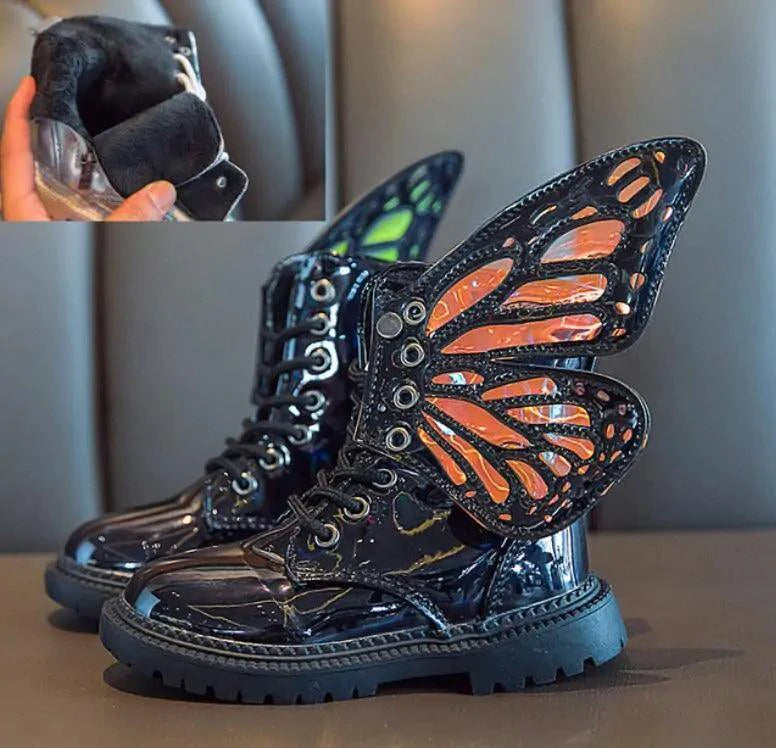 Kids winter shoes by MANDOTOS, featuring warm insulation and durable soles, suitable for cold weather and snowy conditions.