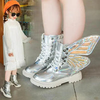 Kids winter shoes by MANDOTOS featuring warm insulation, waterproof design, and durable soles for cold weather outdoor play.
