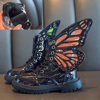 Kids winter shoes by MANDOTOS featuring warm, waterproof footwear with durable soles and cozy lining for cold weather.