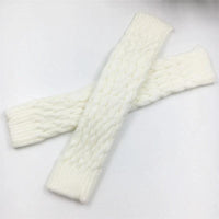 Mandotos knitted wool knee-high leggings and warm daytime wool socks, soft and cozy for cold weather.