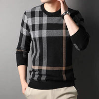 Mandotos men's knitwear casual crew neck sweater, featuring a comfortable fit and classic design, ideal for everyday wear.