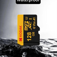 Mandotos KODAK Micro SD memory card with 64GB capacity, U3 V30 A1 class for car camera, PC, and phone storage.